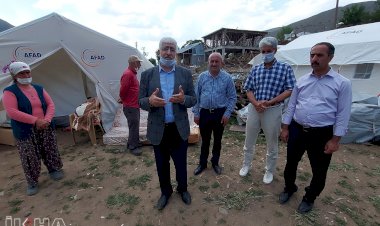 HÜDA PAR deprem bölgelerini ziyaret etti