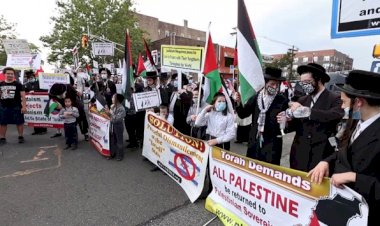 İşgalci İsrail'in ilhak planı New Jersey'de protesto edildi