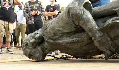 ABD'de sömürünün sembolü Kolomb'un heykeli yıkıldı