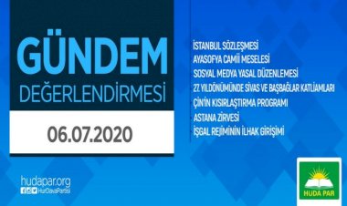 HÜDA PAR'dan iç ve dış gündem değerlendirmesi