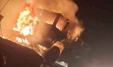 Irak'ta ABD ordusuna ait araçlar ateşe verildi