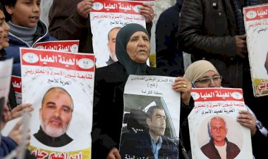 Filistinli esirlere destek için Gazze'de oturma eylemi düzenlendi