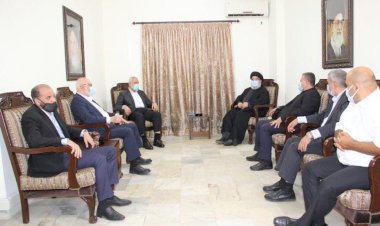 Hamas lideri Heniyye ile Nasrallah Beyrut'ta bir araya geldi