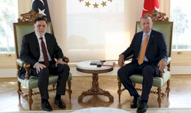 Cumhurbaşkanı Erdoğan Libya Başbakanı Serrac ile bir araya geldi