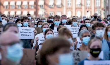 Danimarka’da 'Moria kampındaki sığınmacıların ülkeye kabulü' için gösteri