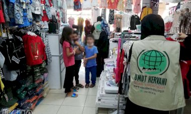 Umut Kervanı Mersin'de onlarca yetimi giydirdi