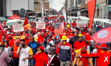 Güney Afrikalı işçiler sokaklara indi