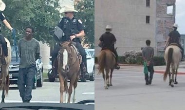ABD'de atlı polislerin iple bağlayarak yürüttüğü siyahi, 1 milyon dolarlık dava açtı