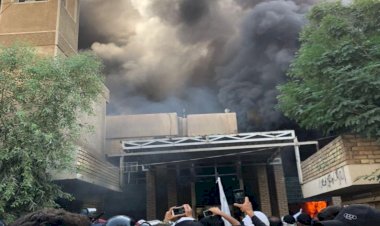 Bağdat’ta Haşdi Şabi yanlıları KDP binasını ateşe verdi