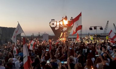 Lübnan'da göstericiler 17 Ekim protestolarının birinci yılında yine sokaklarda