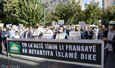 HÜDA PAR Batman İl Başkanlığı İslam düşmanı Fransa’yı tel’in etti