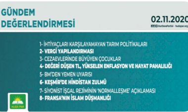 HÜDA PAR Genel Başkanı Sağlam'dan haftalık iç ve dış gündem değerlendirmesi