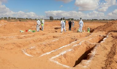 Libya'nın Terhune kentinde yeni bir toplu mezara ulaşıldı