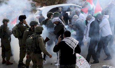 Yahudi yerleşim birimleri ve yıkımların protesto edildiği gösteriye müdahale