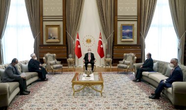 Cumhurbaşkanı Erdoğan Mescid-i Aksa imamını kabul etti