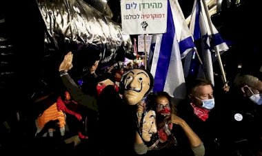 Netanyahu karşıtı gösteriler 26. haftasında devam etti