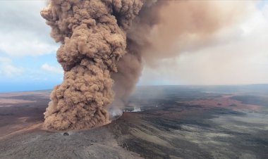 Hawaii'deki Kilauea Yanardağı faaliyete geçti