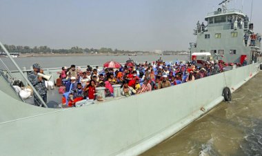 Bangladeş Arakanlı göçmenlerin ikinci grubunu 'güvensiz' adaya taşıyor