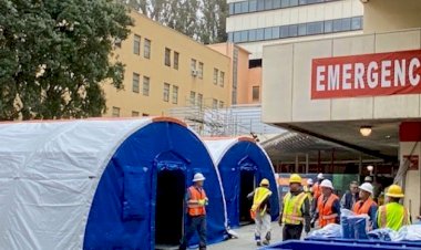 İngiltere'de hastaneler çadırlar kurmayı planlıyor