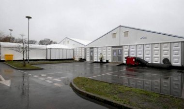 İngiltere'de eski uçak hangarı morga dönüştürülüyor