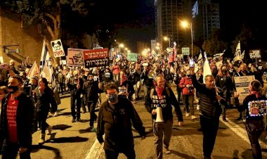 Siyonist rejimde Netanyahu karşıtı gösteriler 34. haftasına girdi