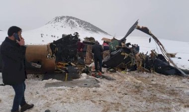 Bitlis’te askeri helikopter düştü