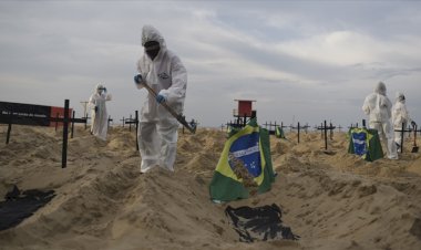 Brezilya'da son 24 saatte 1383 kişi Kovid-19'dan hayatını kaybetti