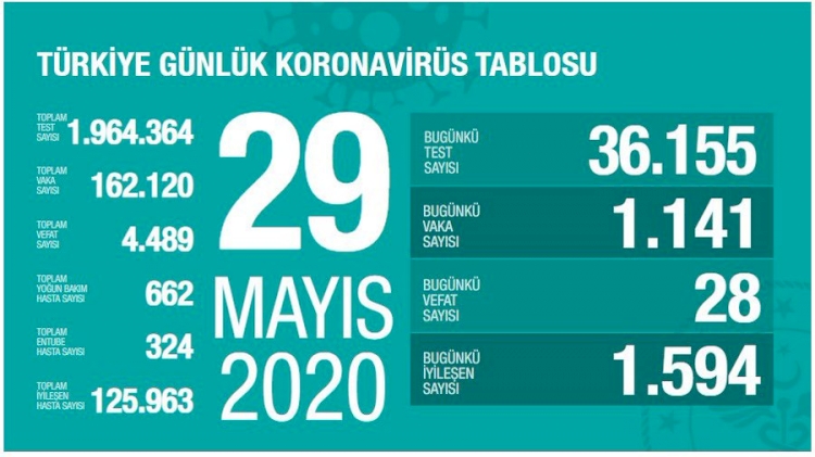 Türkiye'de koronavirüs nedeniyle hayatını kaybedenlerin sayısı 4 bin 489'a yükseldi
