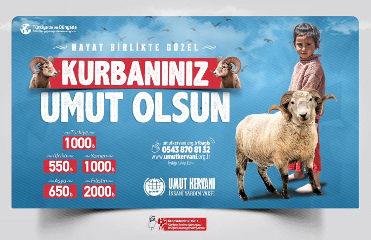 Umut Kervanı 'Kurbanımız Umut Olsun' çağrısıyla çalışmalarına başladı
