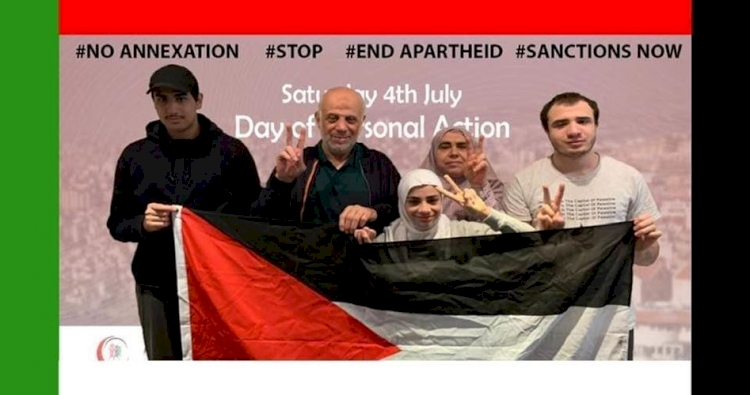 İngiltere'de Filistin'e destek için ve ilhaka karşı halk günü