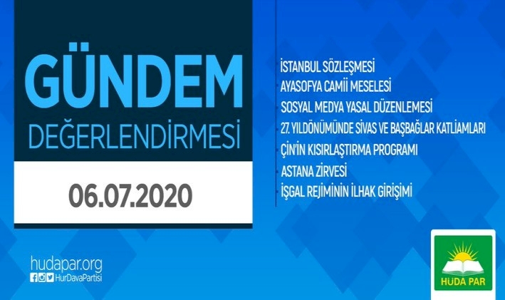 HÜDA PAR'dan iç ve dış gündem değerlendirmesi