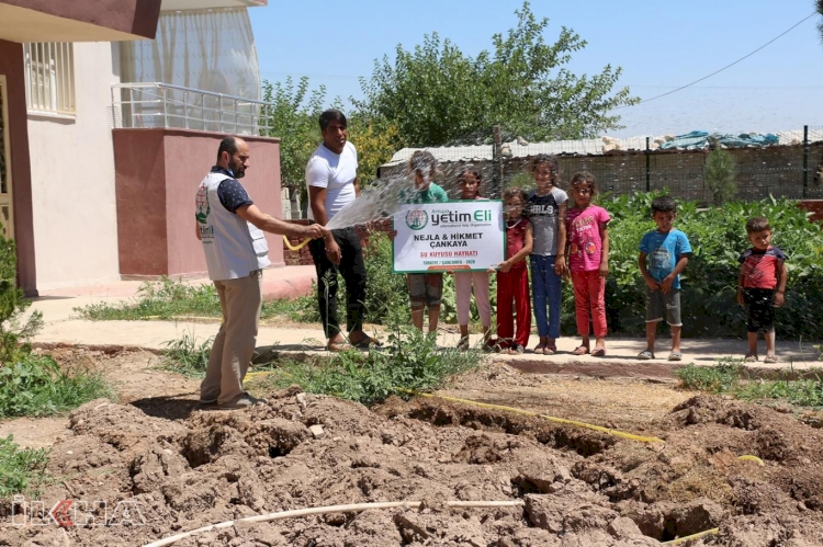 Avrupa Yetim Eli Şanlıurfa’da okul bahçesinde su kuyusu açtı