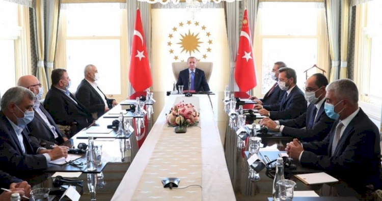 Erdoğan Heniyye başkanlığındaki Hamas heyetini kabul etti