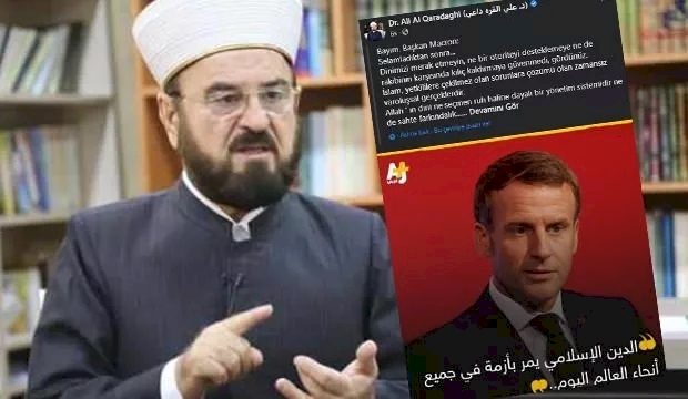 Dünya Müslüman Alimler Birliği Macron'un İslam'ı hedef alan küstahça sözlerine tepki gösterdi