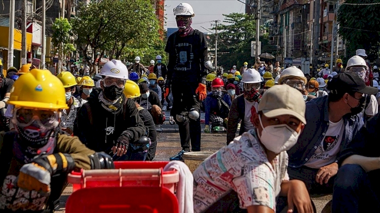 Myanmar'da protestocular BM'den 'Koruma Sorumluluğu' talep etti