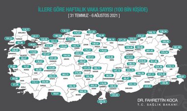 Vaka haritası güncellendi: Siirt yine zirvede