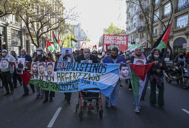 Arjantin'de Filistinli tutuklularla dayanışma gösterisi düzenlendi