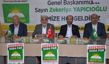 ​HÜDA PAR Genel Başkanı Yapıcıoğlu: Halkın gündeminde geçim sıkıntısı, zamlar, enflasyon ve işsizlik var