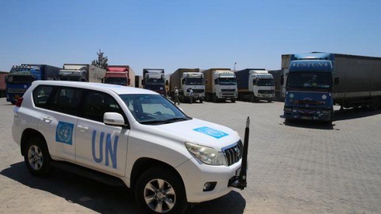 BM’den İdlib'e 63 tır insani yardım