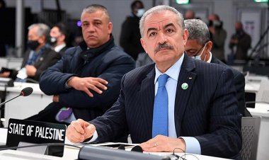 Filistin Başbakanı Iştiyye Glasgow'da İşgalci İsrail'in Filistin'de çevreye verdiği zarara dikkati çekti