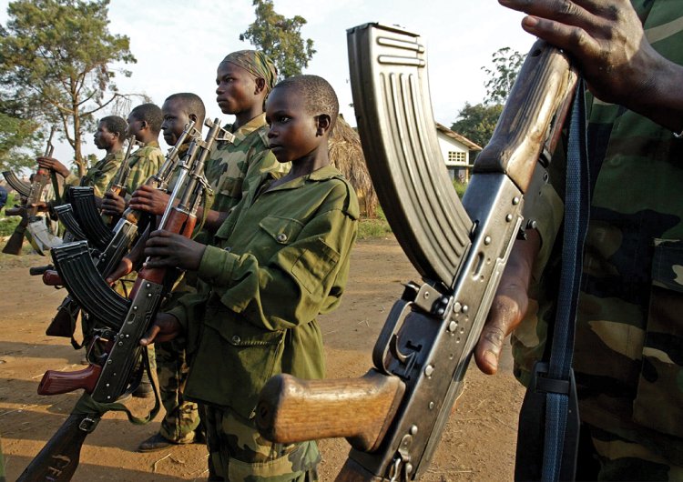 Dünyada en fazla 'çocuk asker' Batı ve Orta Afrika ülkelerinde
