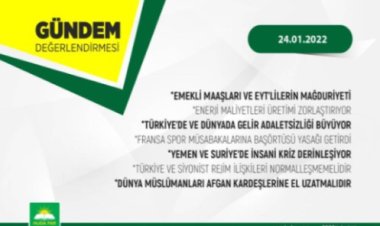 HÜDA PAR'dan haftalık gündem değerlendirmesi