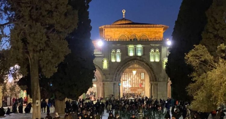 Mescidi Aksa'da 'Büyük Fecir Buluşması' düzenlendi