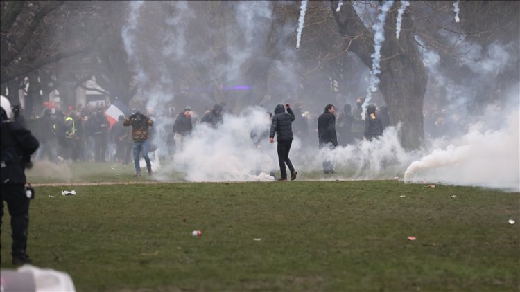 Brüksel'de olaylı gösteride gözaltı sayısı 230'a çıktı