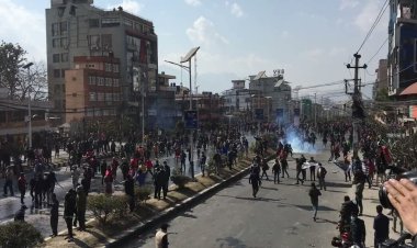 Nepal'de ABD karşıtı gösteride olaylar çıktı