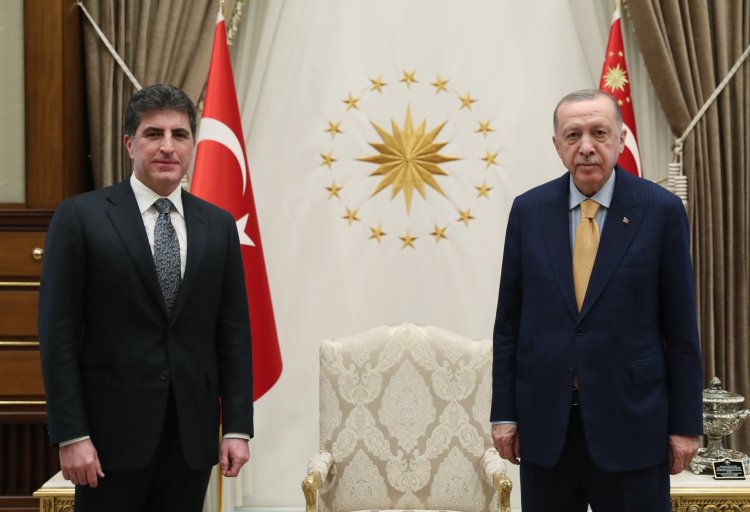 Cumhurbaşkanı Erdoğan, Neçirvan Barzani'yi kabul etti