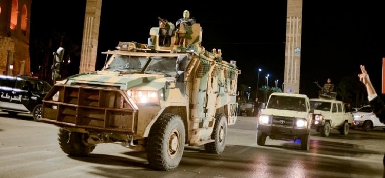 Libya'da, silahlı gruplardan Dibeybe'ye destek gösterisi