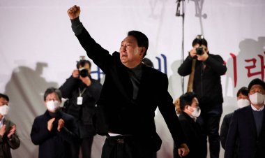 Güney Kore Başkanı seçilen Yoon, Kuzey Kore'ye 'yumruk gösterdi'