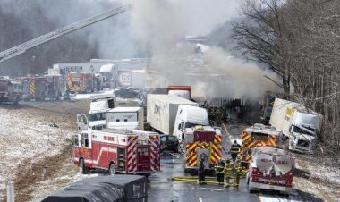ABD'de 80 aracın karıştığı kaza: 6 kişi öldü