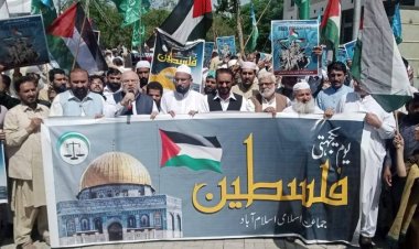 Pakistan'da Mescidi Aksa'ya ve Filistin'e destek gösterileri